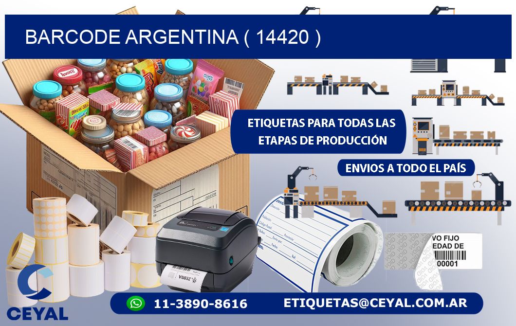 BARCODE ARGENTINA ( 14420 )