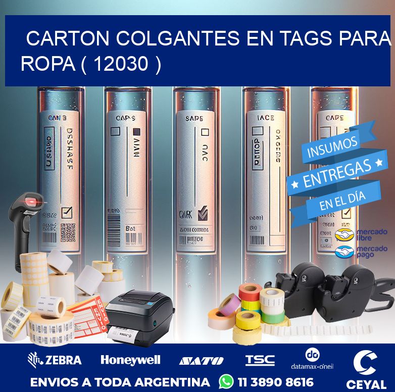 CARTON COLGANTES EN TAGS PARA ROPA ( 12030 )