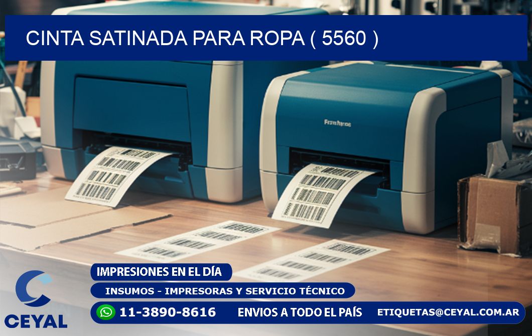 CINTA SATINADA PARA ROPA ( 5560 )