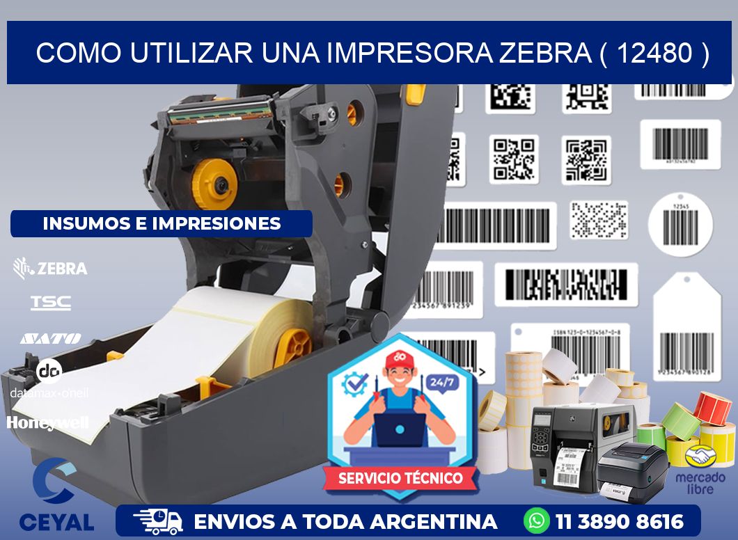 COMO UTILIZAR UNA IMPRESORA ZEBRA ( 12480 )