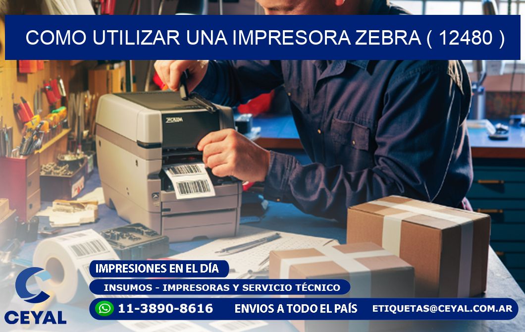 COMO UTILIZAR UNA IMPRESORA ZEBRA ( 12480 )