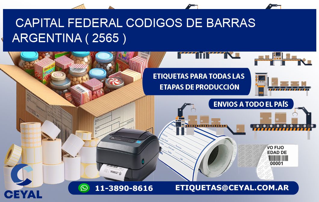 Capital federal codigos de barras argentina ( 2565 )