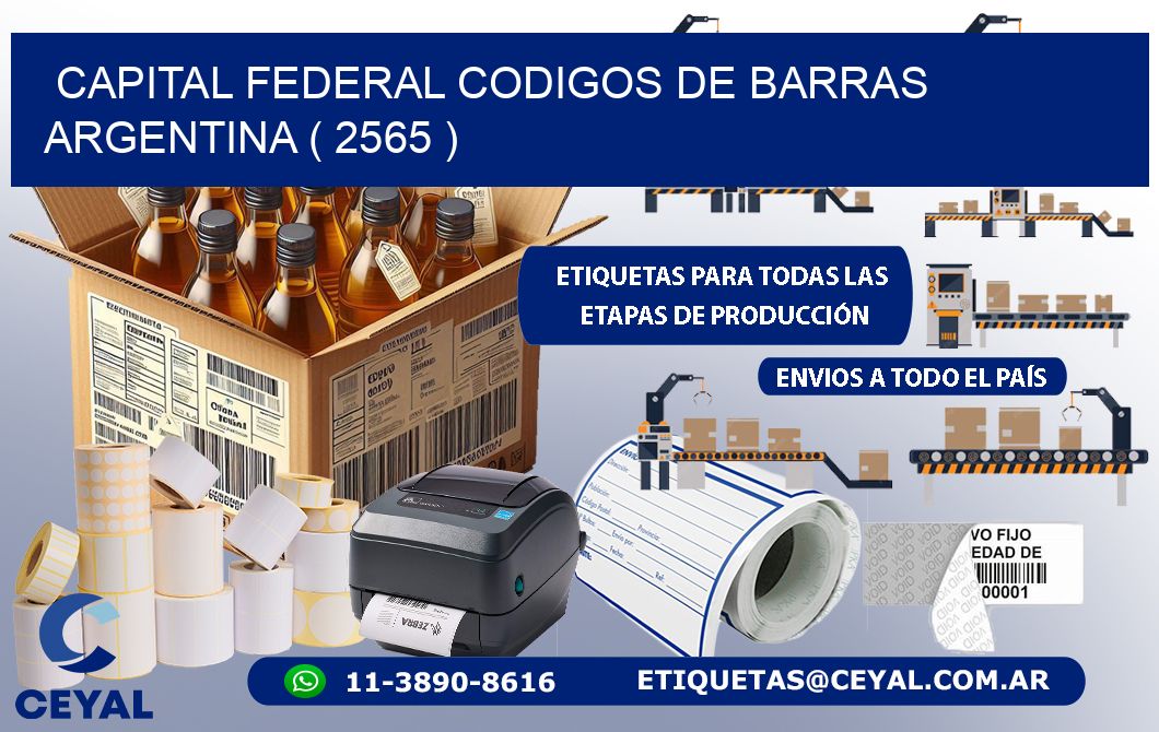 Capital federal codigos de barras argentina ( 2565 )