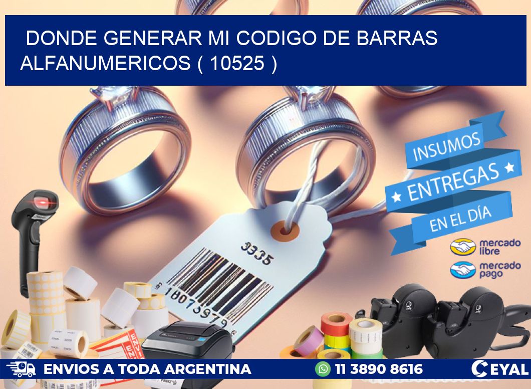 DONDE GENERAR MI CODIGO DE BARRAS ALFANUMERICOS ( 10525 )