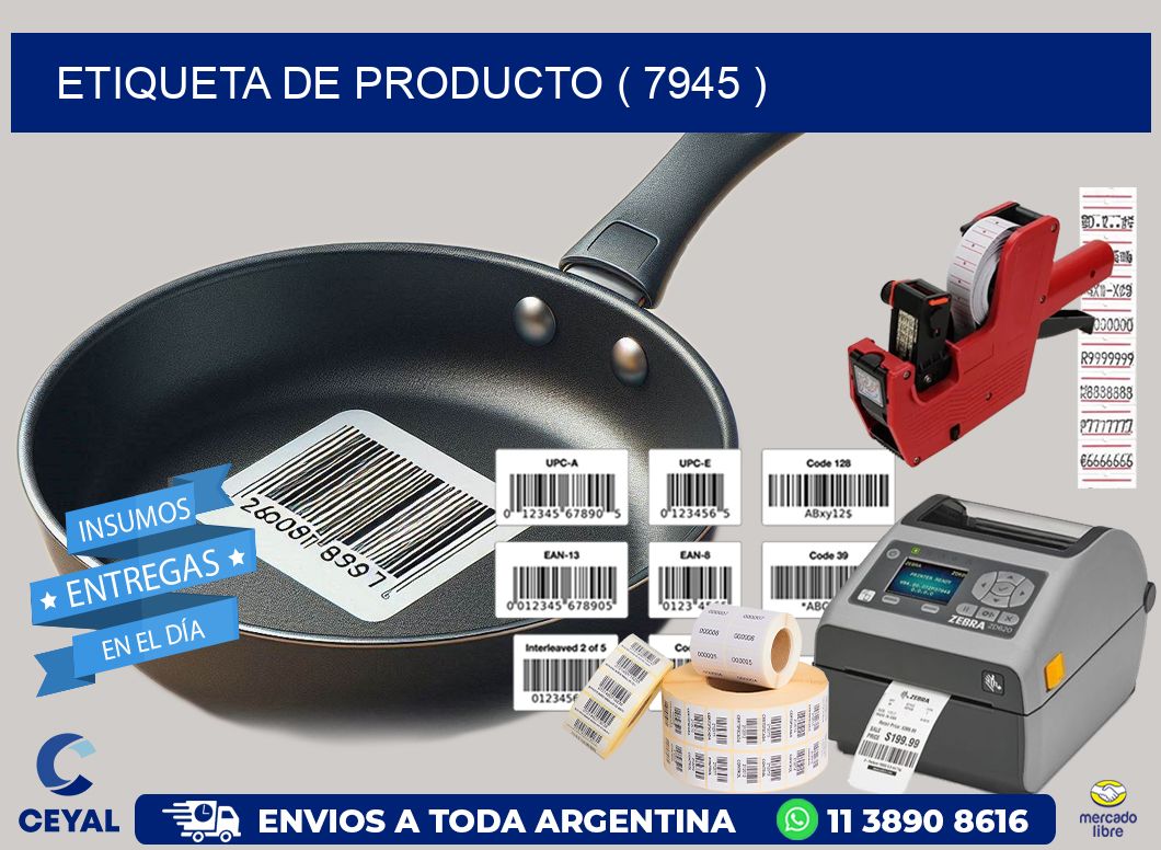 ETIQUETA DE PRODUCTO ( 7945 )