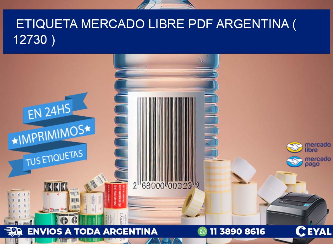 ETIQUETA MERCADO LIBRE PDF ARGENTINA ( 12730 )