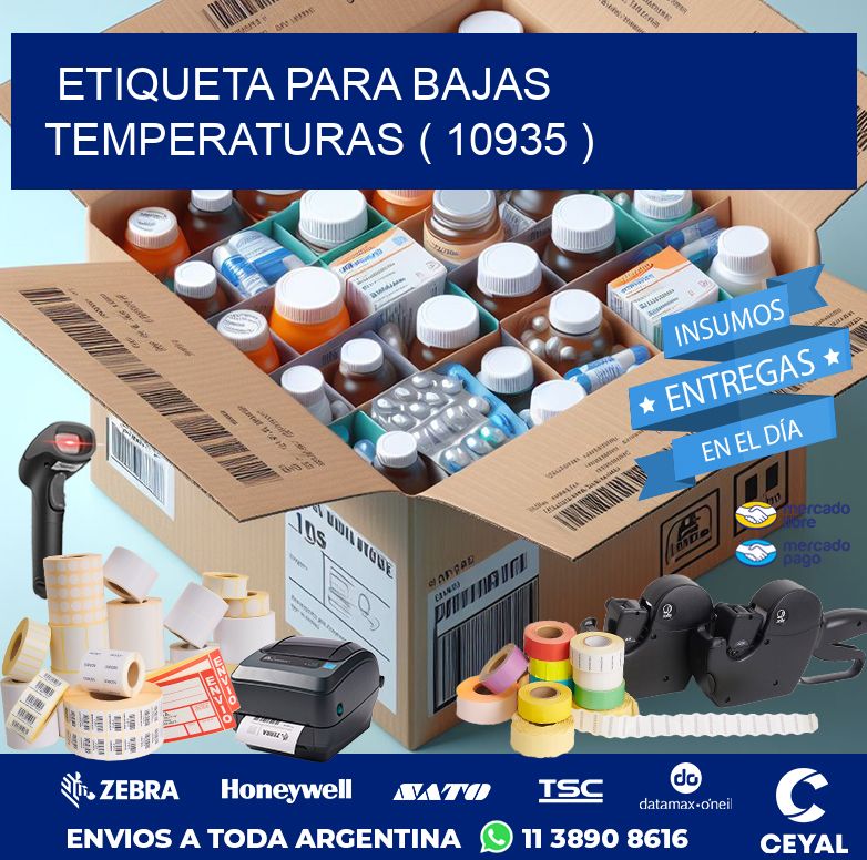 ETIQUETA PARA BAJAS TEMPERATURAS ( 10935 )