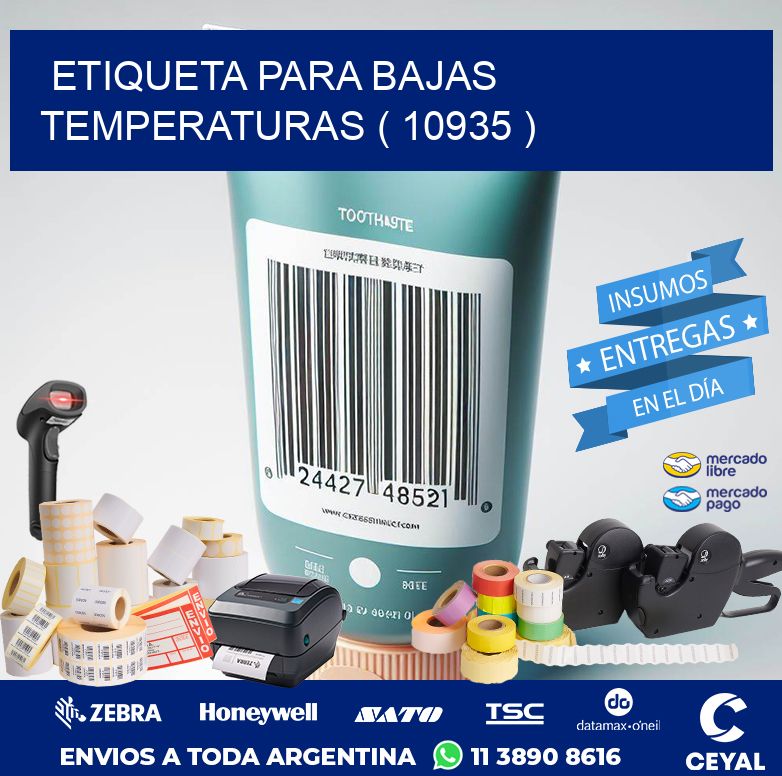 ETIQUETA PARA BAJAS TEMPERATURAS ( 10935 )