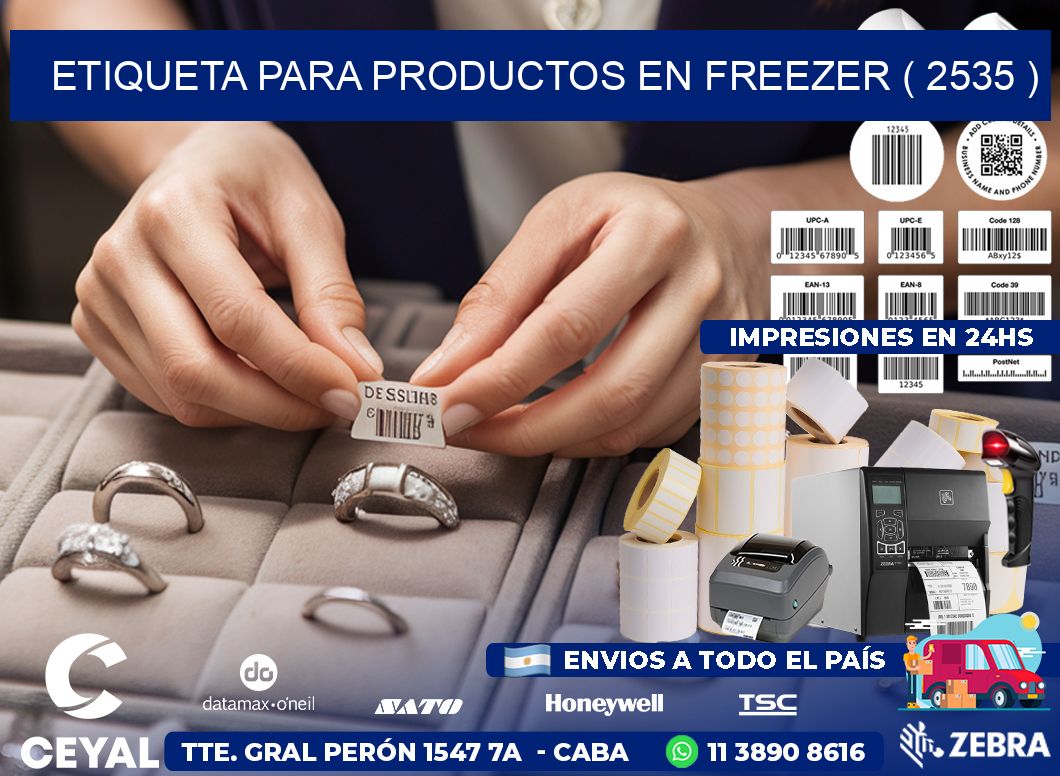 ETIQUETA PARA PRODUCTOS EN FREEZER ( 2535 )