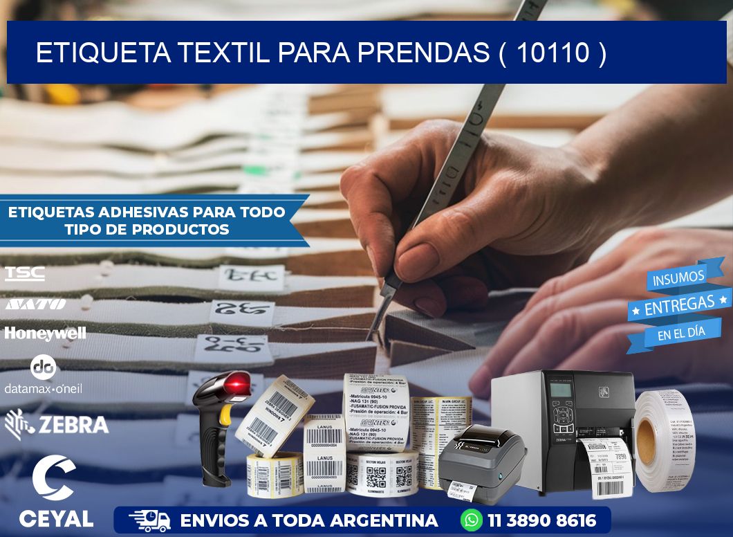 ETIQUETA TEXTIL PARA PRENDAS ( 10110 )