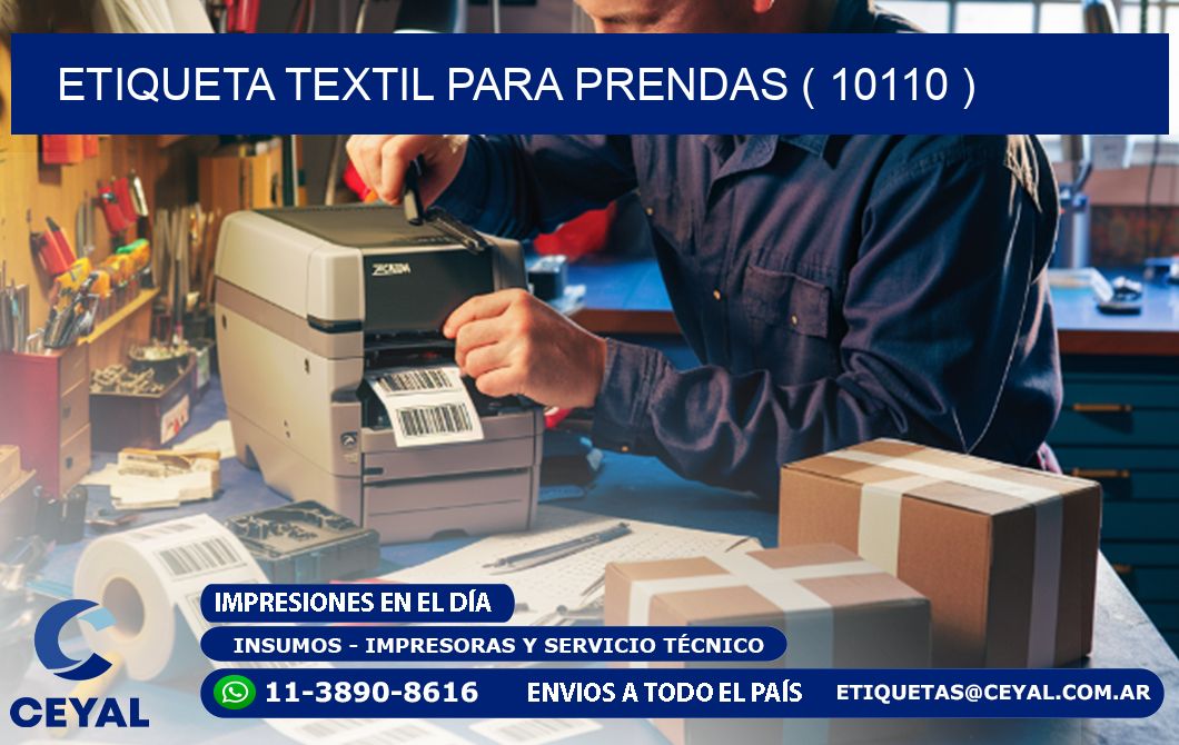 ETIQUETA TEXTIL PARA PRENDAS ( 10110 )