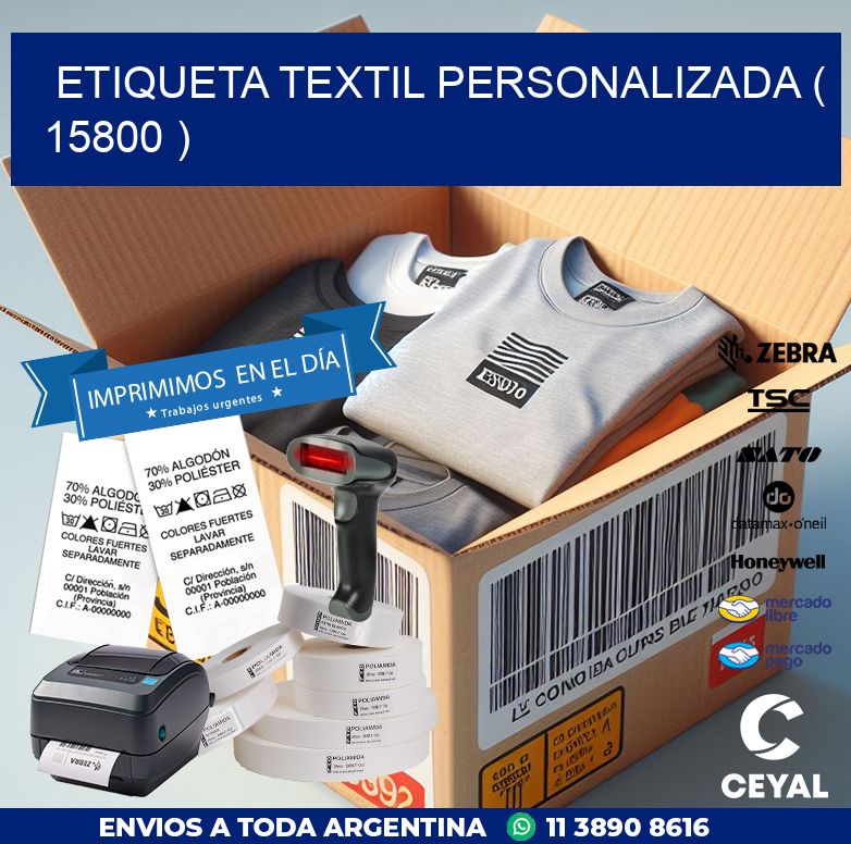 ETIQUETA TEXTIL PERSONALIZADA ( 15800 )