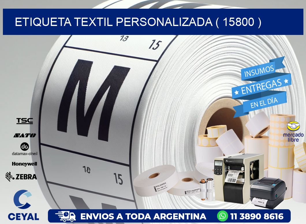 ETIQUETA TEXTIL PERSONALIZADA ( 15800 )