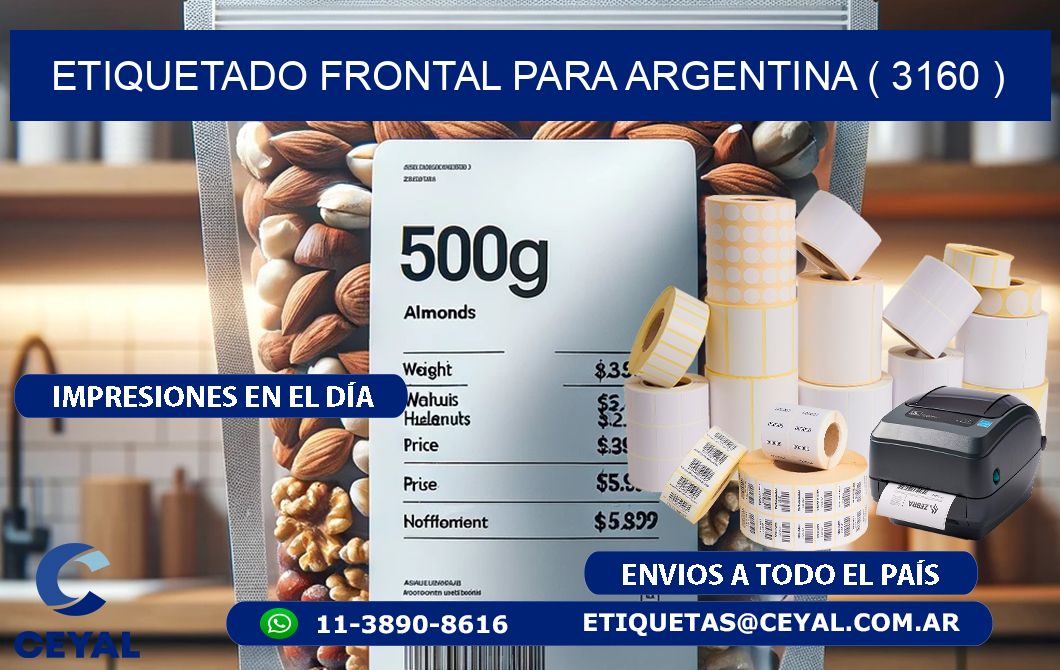 ETIQUETADO FRONTAL PARA ARGENTINA ( 3160 )