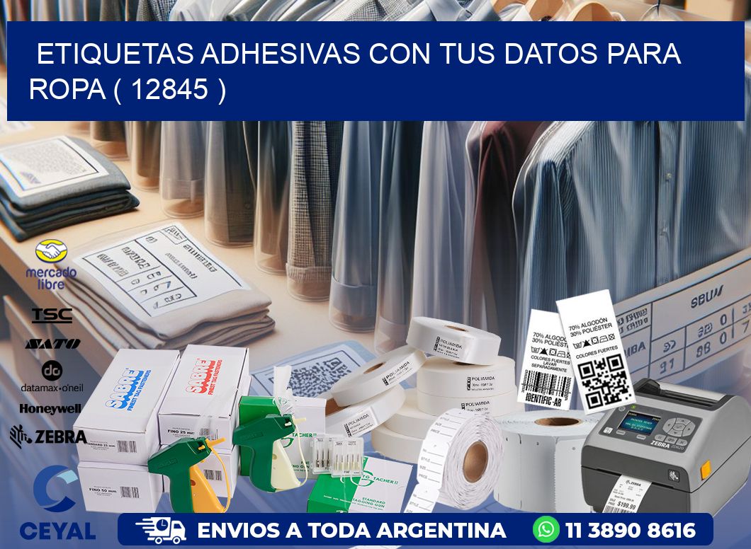 ETIQUETAS ADHESIVAS CON TUS DATOS PARA ROPA ( 12845 )