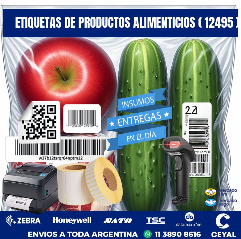 ETIQUETAS DE PRODUCTOS ALIMENTICIOS ( 12495 )