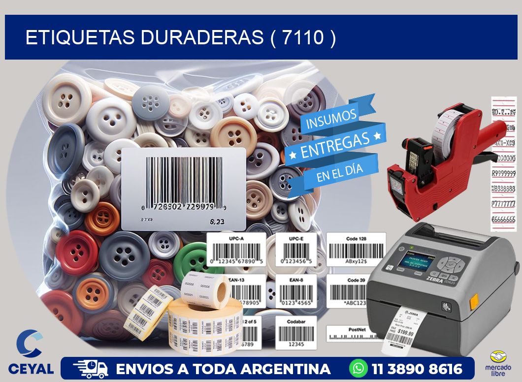 ETIQUETAS DURADERAS ( 7110 )