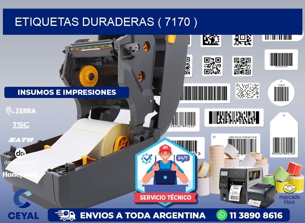 ETIQUETAS DURADERAS ( 7170 )