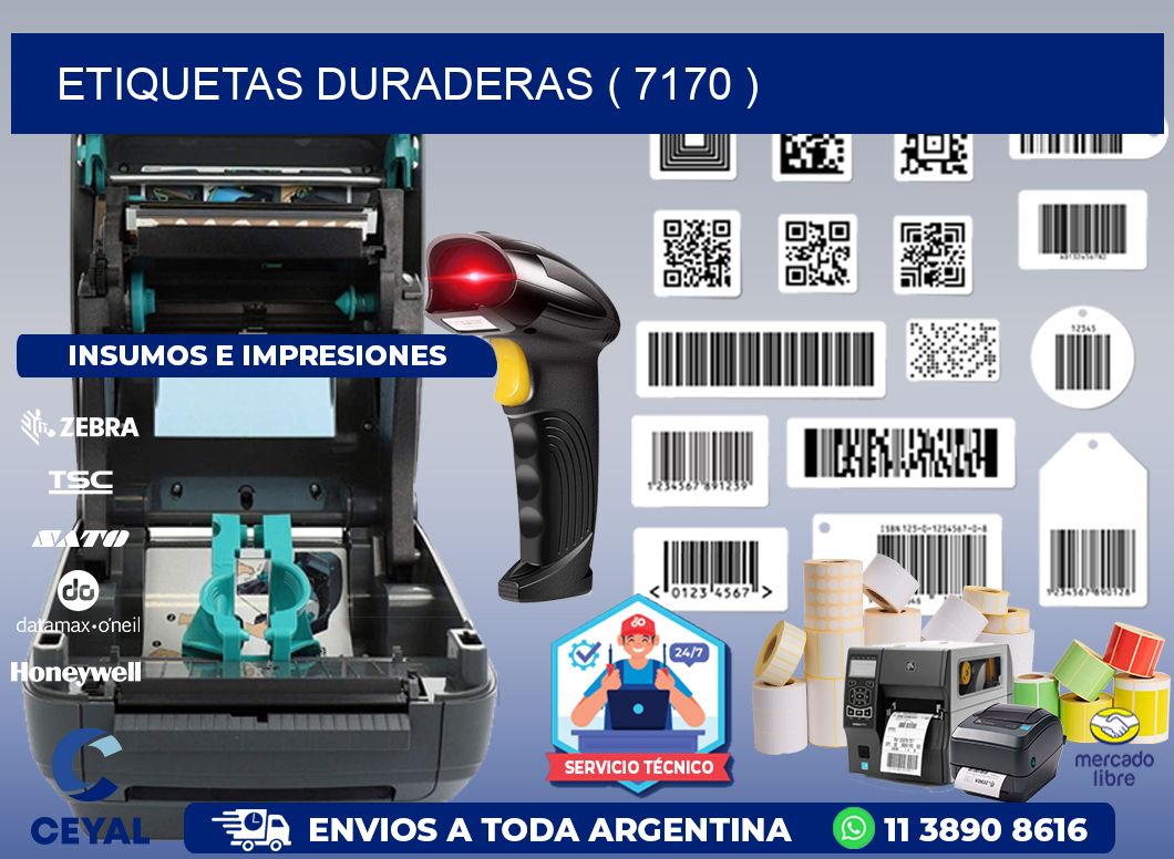 ETIQUETAS DURADERAS ( 7170 )