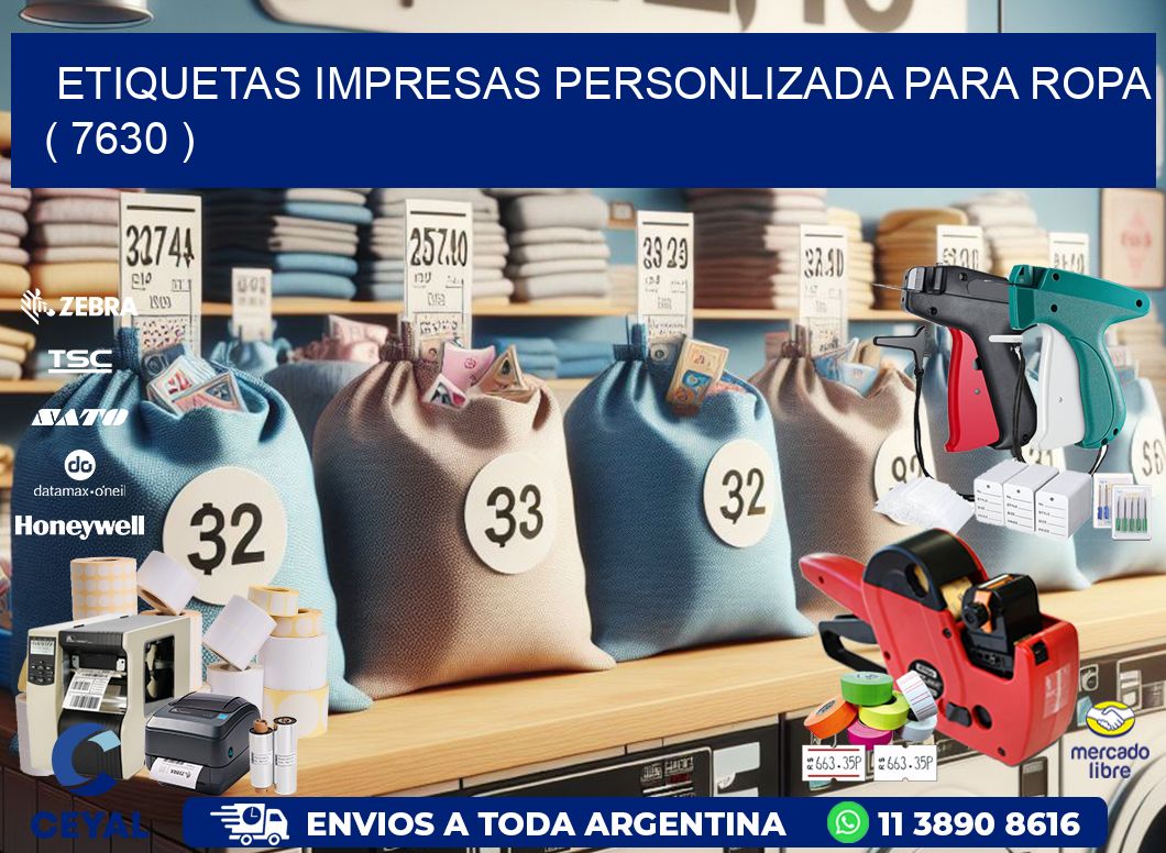 ETIQUETAS IMPRESAS PERSONLIZADA PARA ROPA ( 7630 )