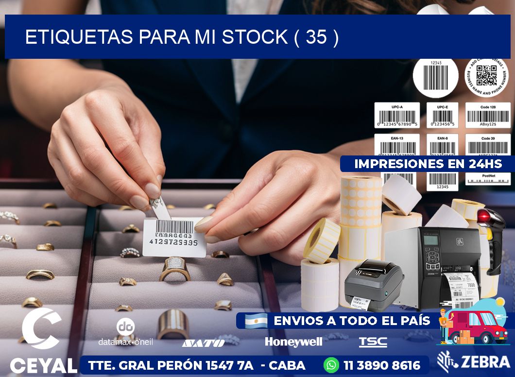 ETIQUETAS PARA MI STOCK ( 35 )