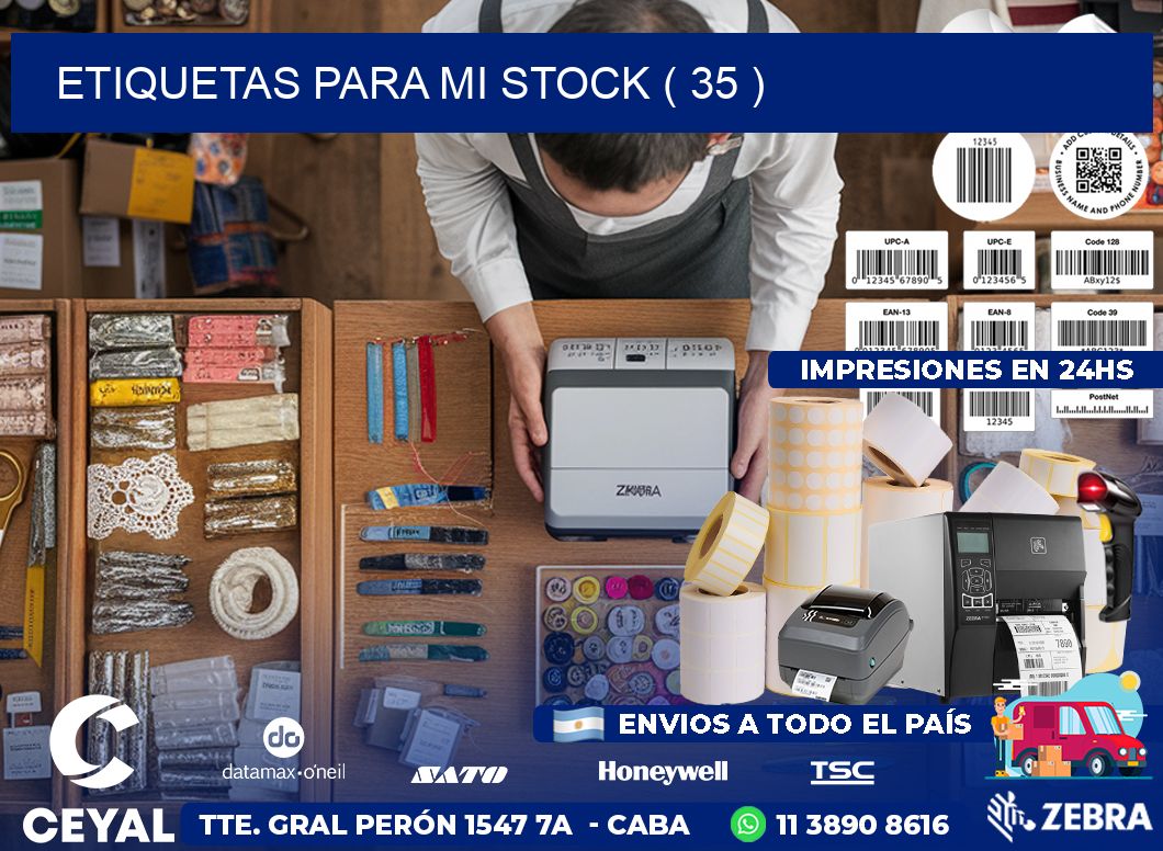 ETIQUETAS PARA MI STOCK ( 35 )