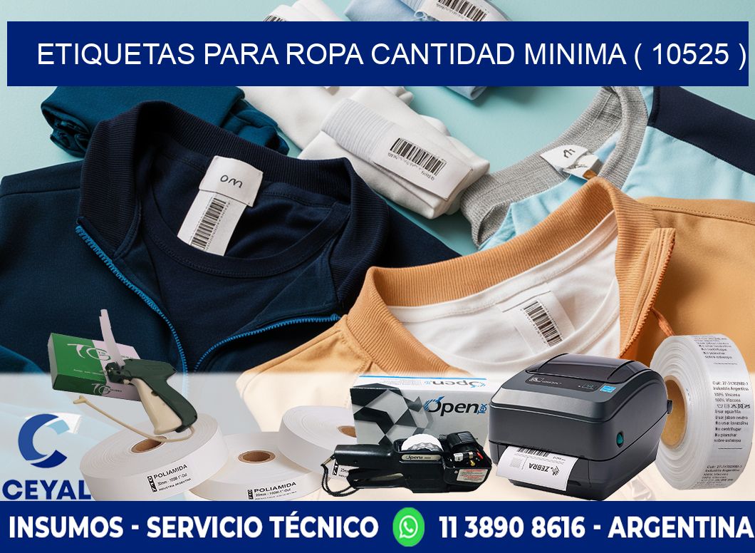 ETIQUETAS PARA ROPA CANTIDAD MINIMA ( 10525 )