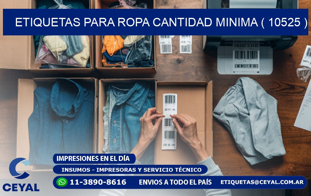 ETIQUETAS PARA ROPA CANTIDAD MINIMA ( 10525 )