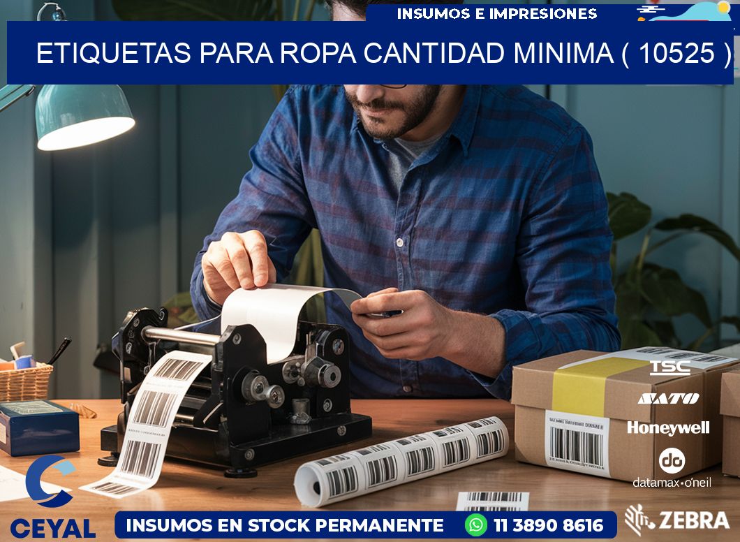 ETIQUETAS PARA ROPA CANTIDAD MINIMA ( 10525 )