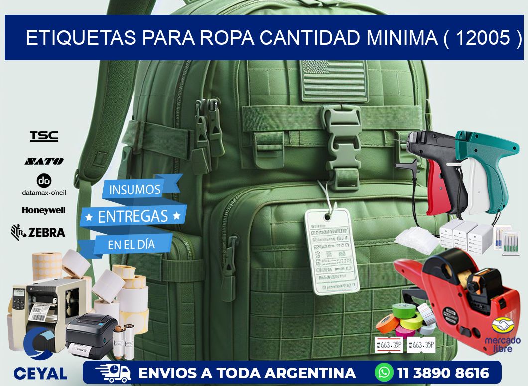 ETIQUETAS PARA ROPA CANTIDAD MINIMA ( 12005 )