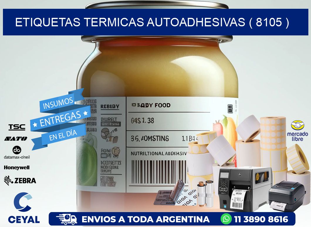 ETIQUETAS TERMICAS AUTOADHESIVAS ( 8105 )