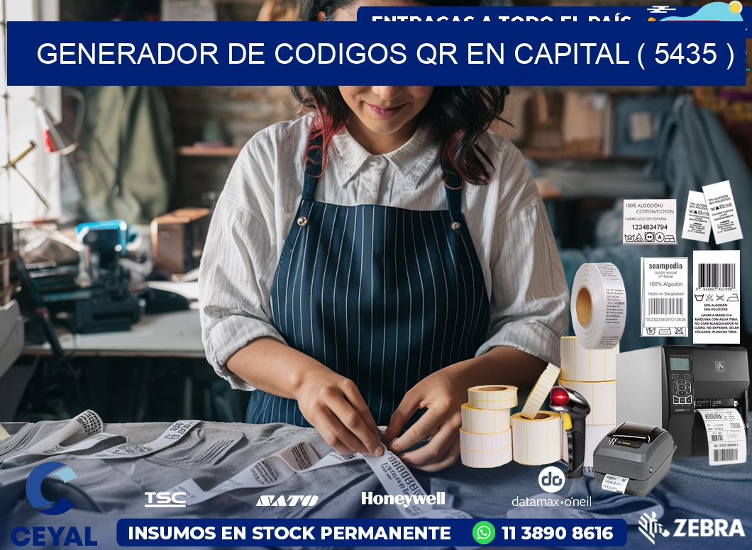 GENERADOR DE CODIGOS QR EN CAPITAL ( 5435 )