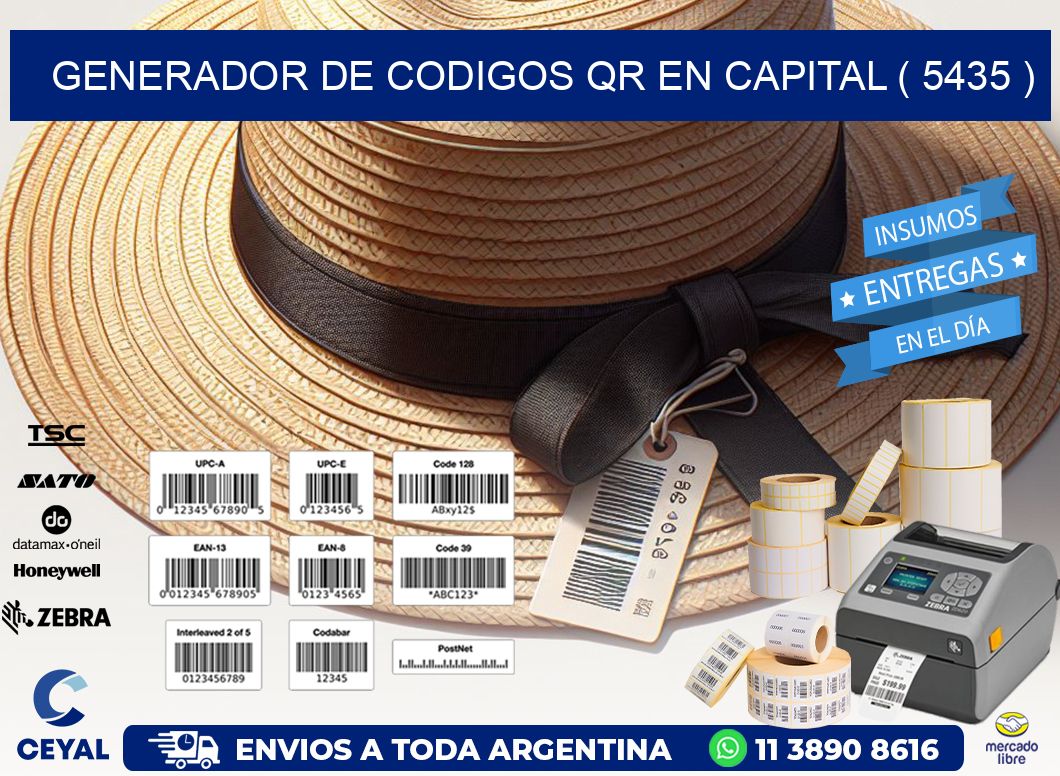 GENERADOR DE CODIGOS QR EN CAPITAL ( 5435 )