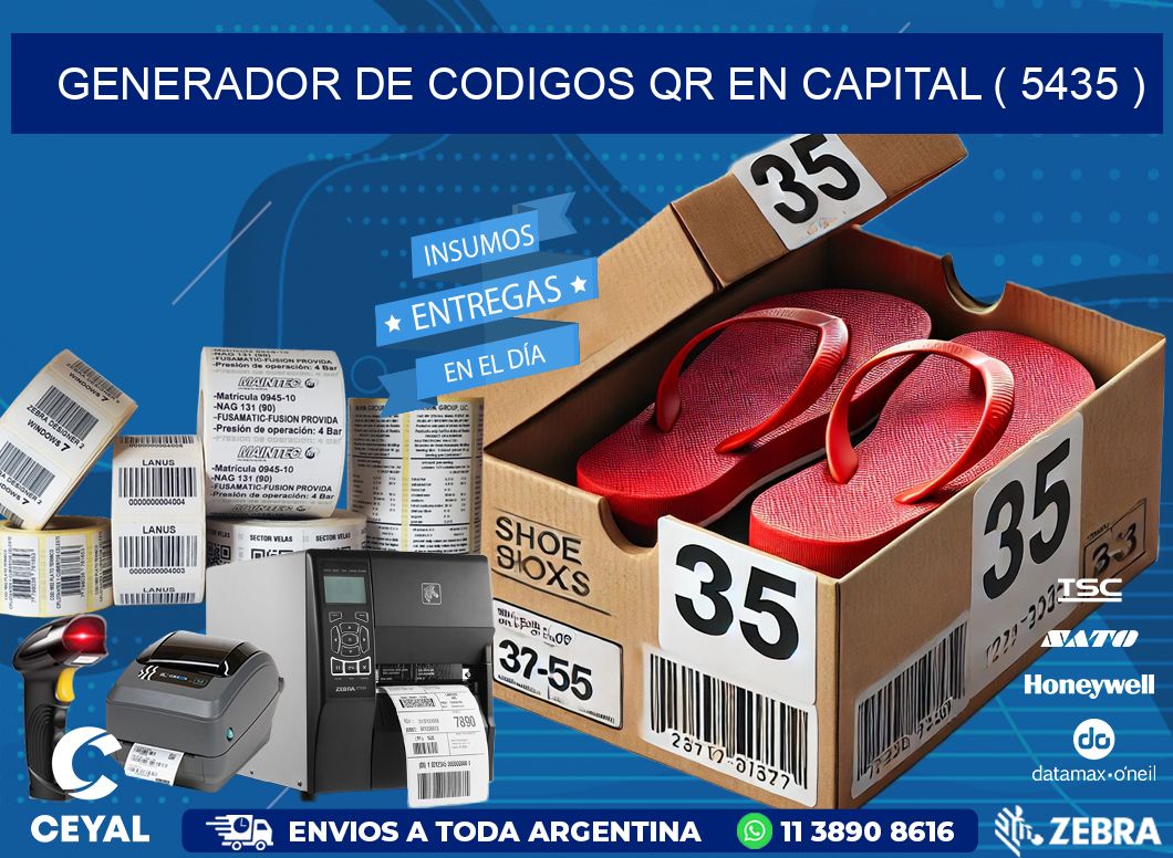 GENERADOR DE CODIGOS QR EN CAPITAL ( 5435 )