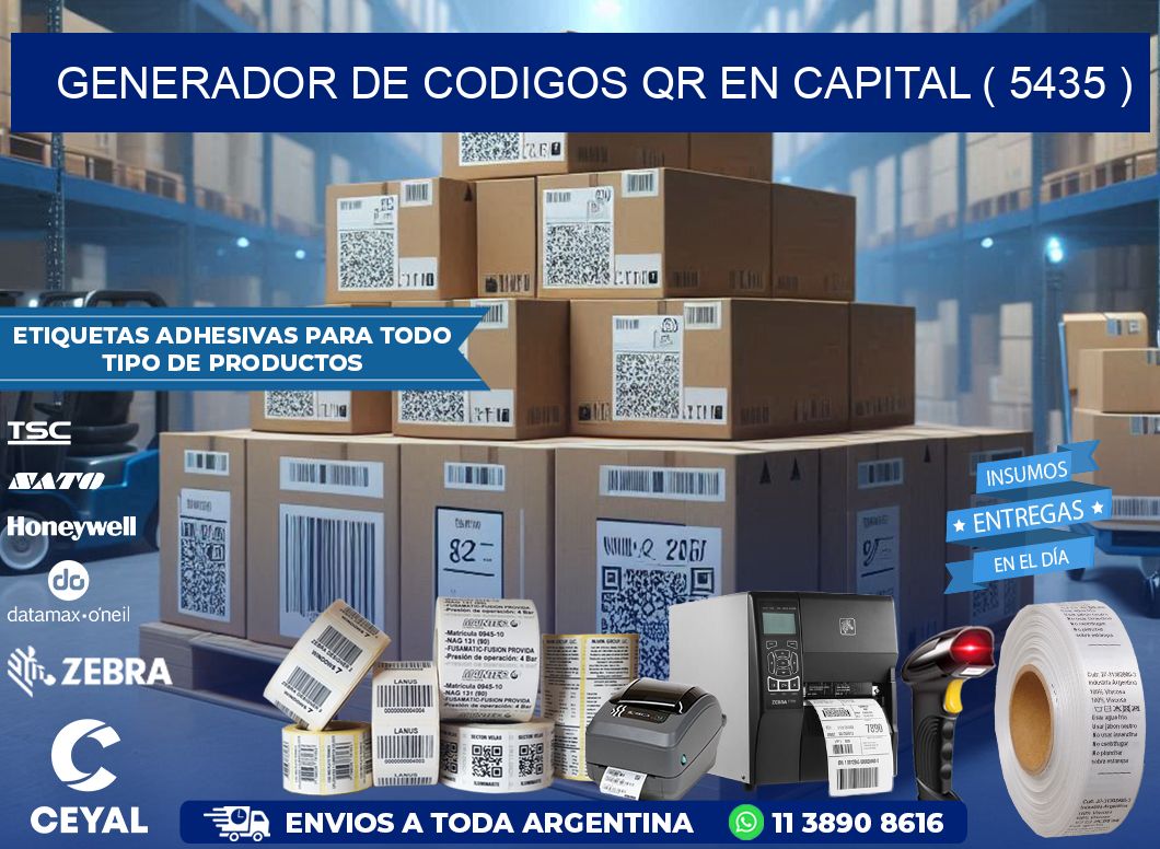 GENERADOR DE CODIGOS QR EN CAPITAL ( 5435 )