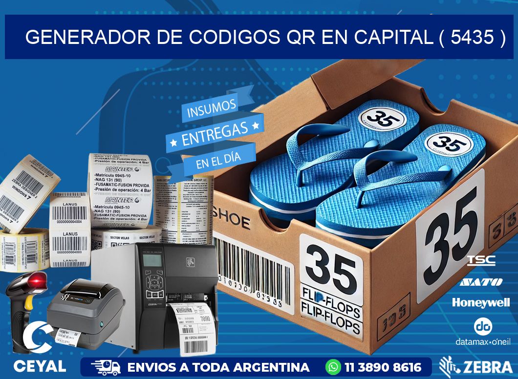 GENERADOR DE CODIGOS QR EN CAPITAL ( 5435 )