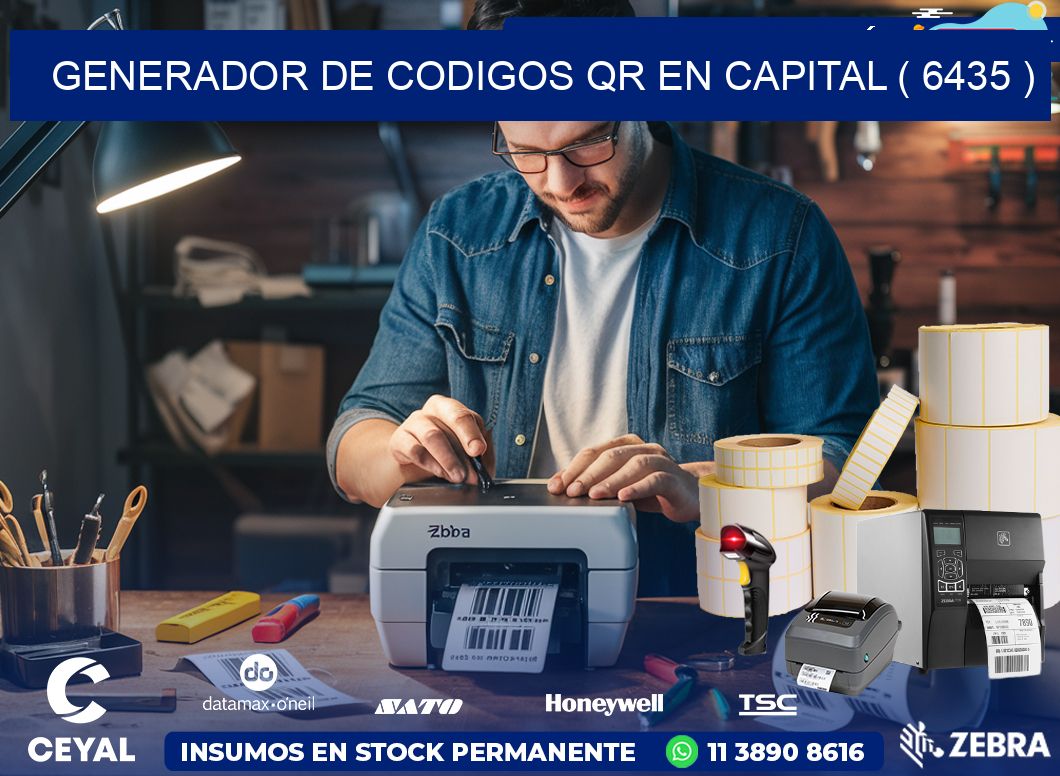 GENERADOR DE CODIGOS QR EN CAPITAL ( 6435 )