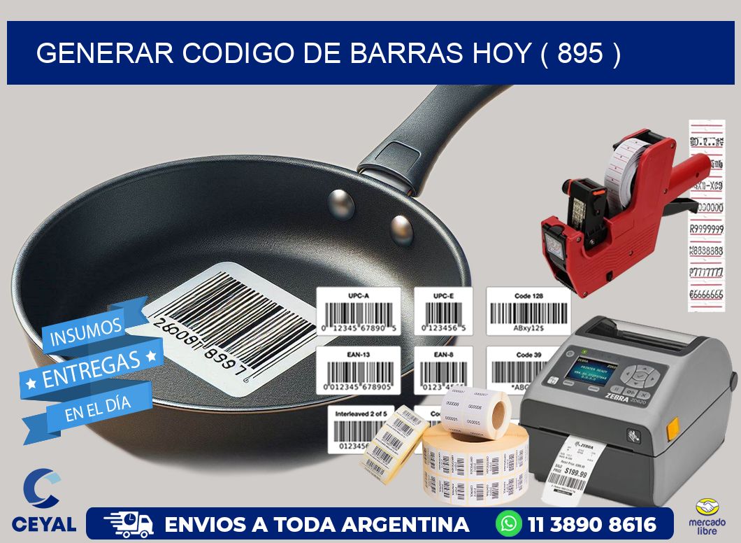 GENERAR CODIGO DE BARRAS HOY ( 895 )