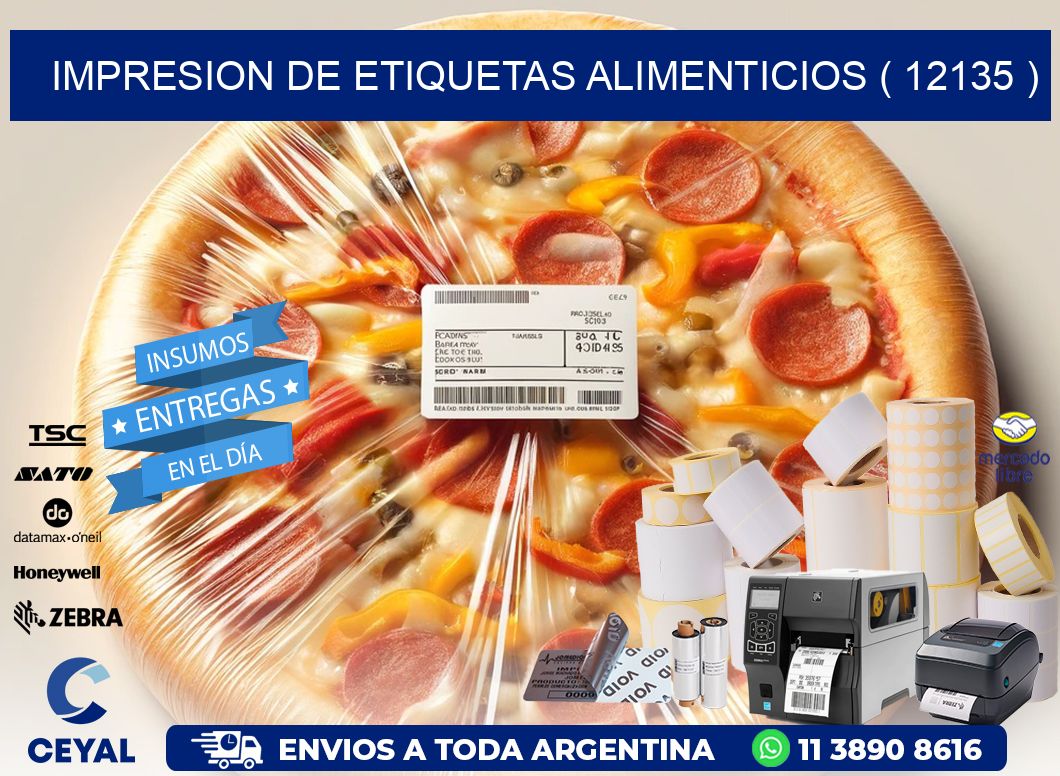 IMPRESION DE ETIQUETAS ALIMENTICIOS ( 12135 )