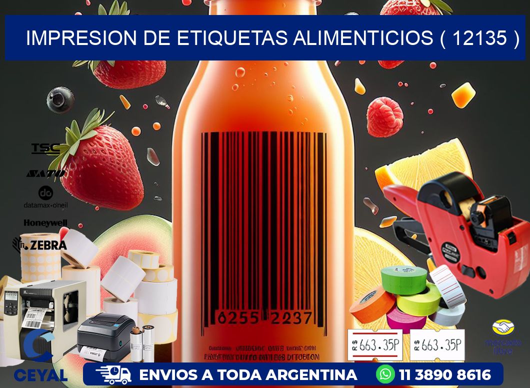 IMPRESION DE ETIQUETAS ALIMENTICIOS ( 12135 )