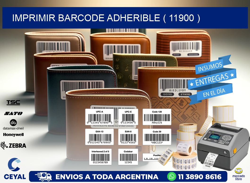 IMPRIMIR BARCODE ADHERIBLE ( 11900 )