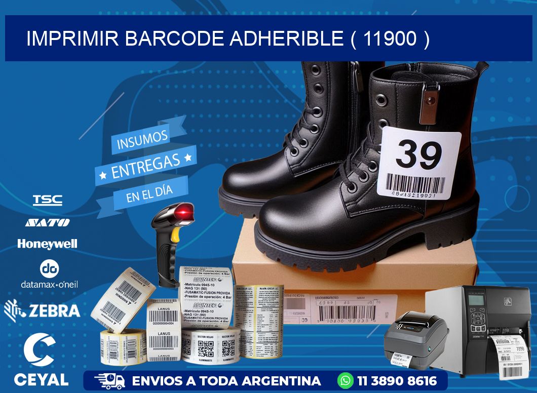 IMPRIMIR BARCODE ADHERIBLE ( 11900 )