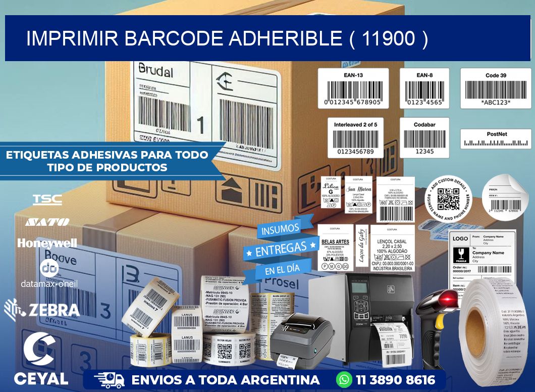 IMPRIMIR BARCODE ADHERIBLE ( 11900 )