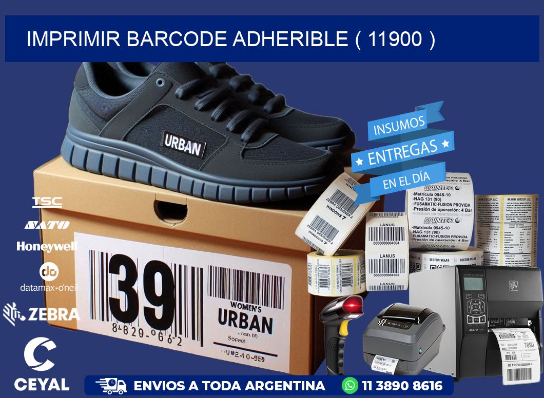 IMPRIMIR BARCODE ADHERIBLE ( 11900 )