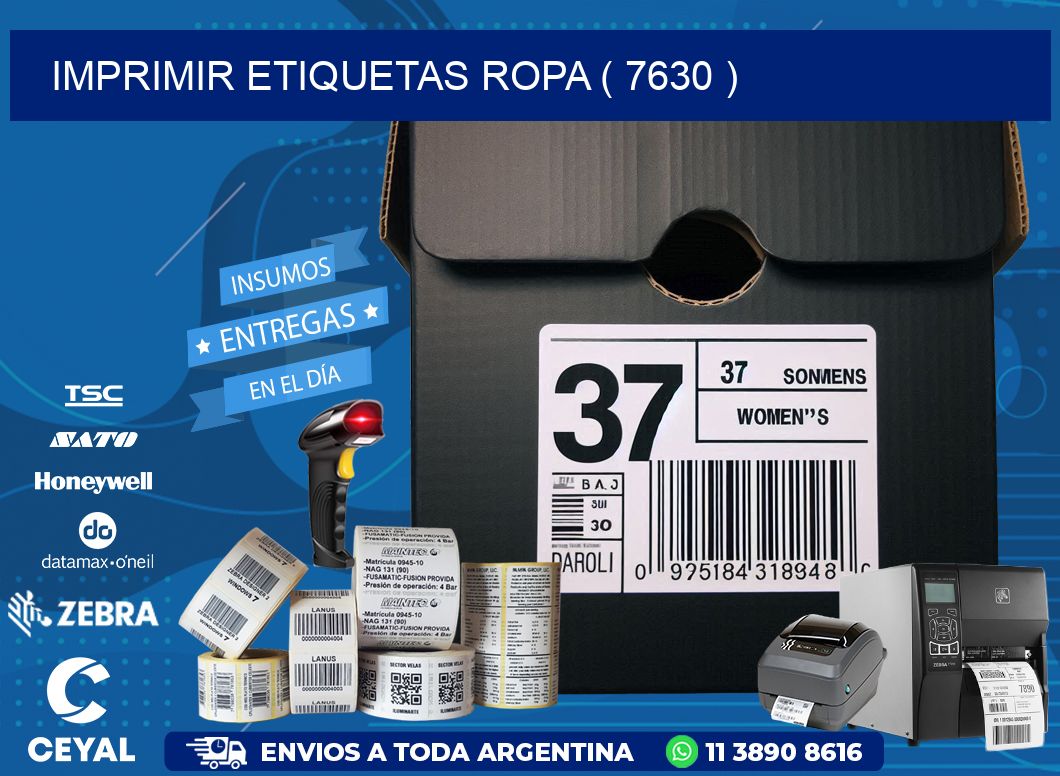 IMPRIMIR ETIQUETAS ROPA ( 7630 )