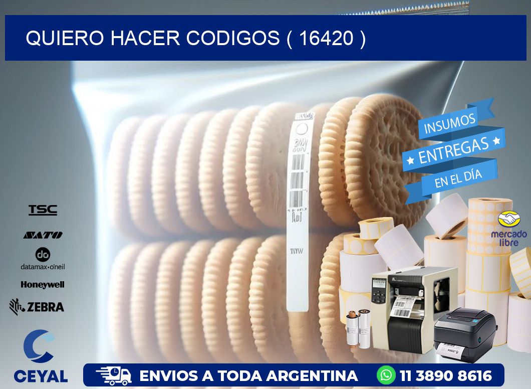 QUIERO HACER CODIGOS ( 16420 )