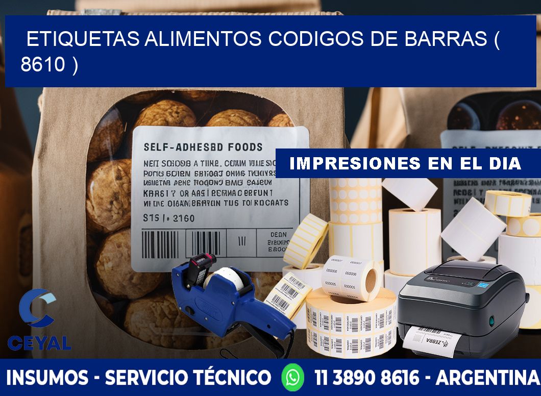 etiquetas alimentos codigos de barras ( 8610 )