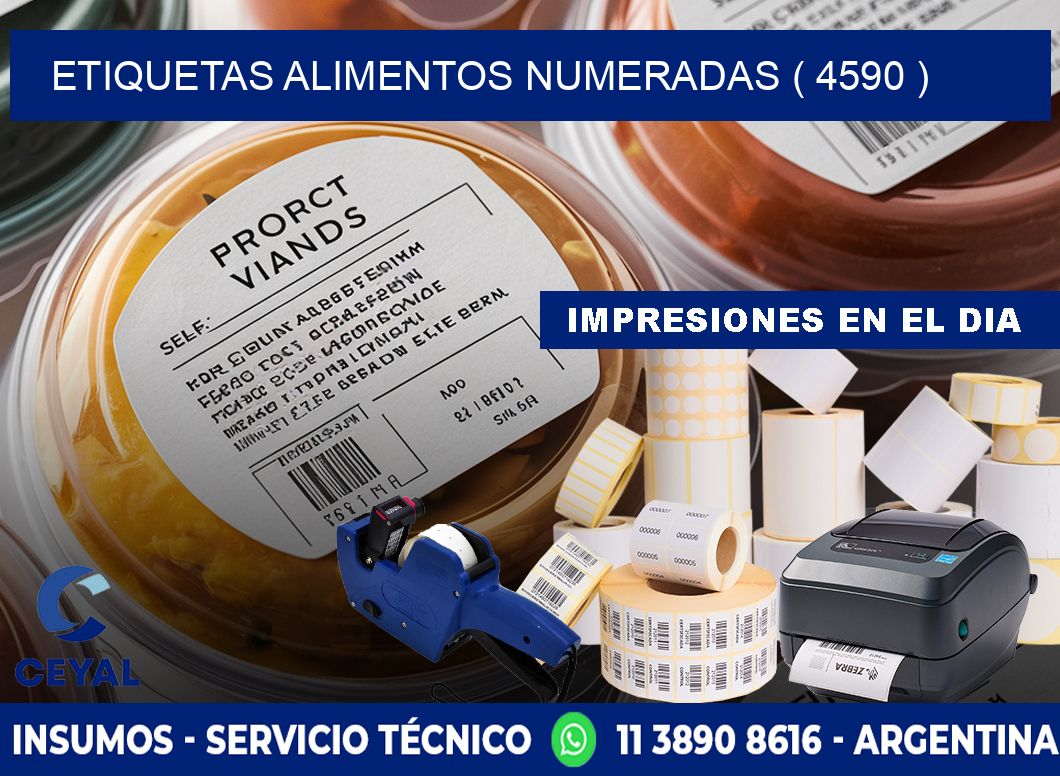 etiquetas alimentos numeradas ( 4590 )