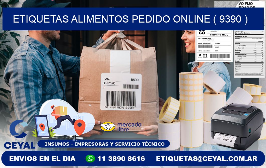 etiquetas alimentos pedido online ( 9390 )