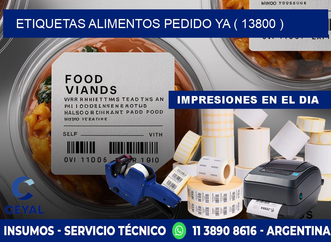 etiquetas alimentos pedido ya ( 13800 )